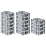 thumbnail of PROREGAL 16x Eurobox NextGen Portable Duo | HxBxT 12x30x40cm | 11 Liter | Eurobehälter, Transportbox, Transportbehälter, Stapelbehälter