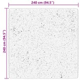 thumbnail of vidaXL Vloerkleed HUARTE laagpolig zacht wasbaar 240x240 cm bosgroen