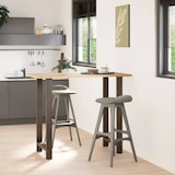 thumbnail of Pieds De Table De Bar En Acier Naturel, 2 Pièces, 60 X (110 111) Cm