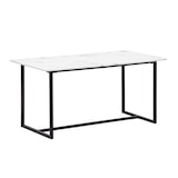 thumbnail of Esszimmertisch 120x60x76 cm Küchentisch Weiß in Marmor-Optik Modern, Esstisch Klein, Speisetisch Rechteckig, Tisch Esszimmer mit