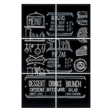 thumbnail of Securit® Conjunto de 6 quadros de parede - Caneta de giz incluída