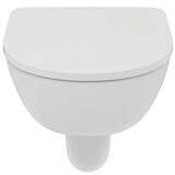 thumbnail of Ideal Standard i.life A WC-Set, Wandtiefspül-WC mit Absenkautomatik, Rundes Design, Alpin Weiß
