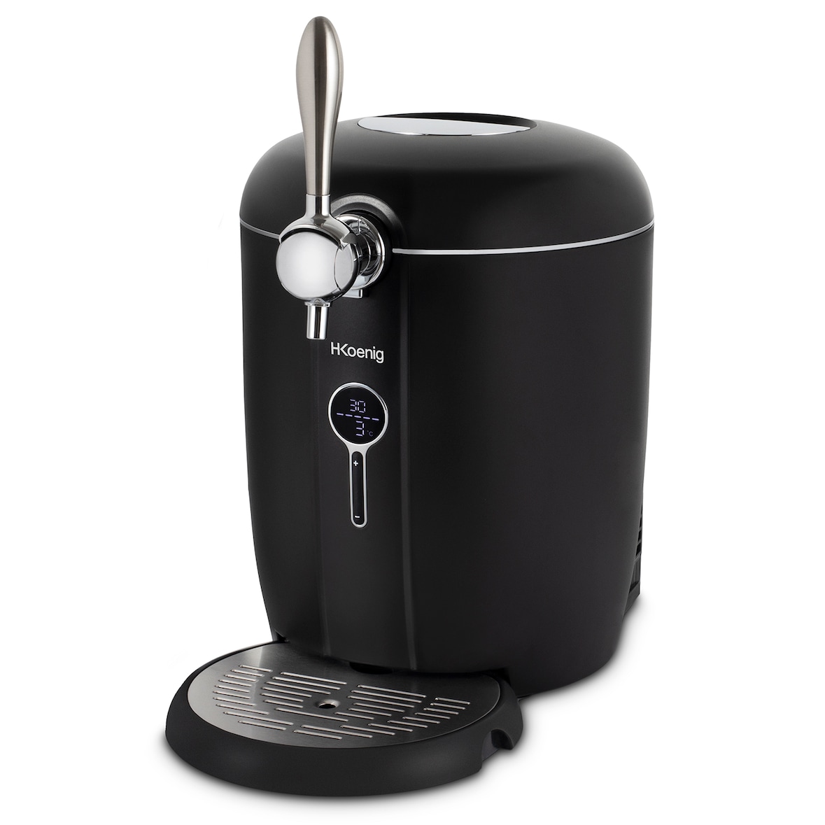 H.Koenig BW1890, spillatore di birra, compatibile con fusti universali pressurizzati/non press. da 5L, professionale, raffreddamento da 2 a 12 °C