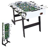 thumbnail of Tischkicker London, Kicker Kickertisch Tischfussball, klappbar 84x121x105 ~ weiß/grün Fußballmotiv