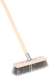 thumbnail of BawiTec Stahldrahtbesen 30cm Drahtbesen Stiel 140cm Stahl Eisen Besen Kratz Feger