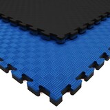 thumbnail of Arquiservi - Esterilla Tatami Puzzle 1x1x20mm Negro-Azul (Lote 12Uds)  Antideslizante, yoga, pilates, multifuncional.