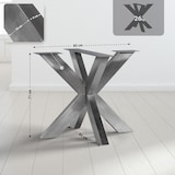 thumbnail of Pieds design Industriel Duncan pour table à manger Forme Araignée 85x85x71 cm/Acier inoxydable