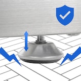 thumbnail of Porte-bûches Keri en acier inoxydable Acier inoxydable/25x80x125 cm