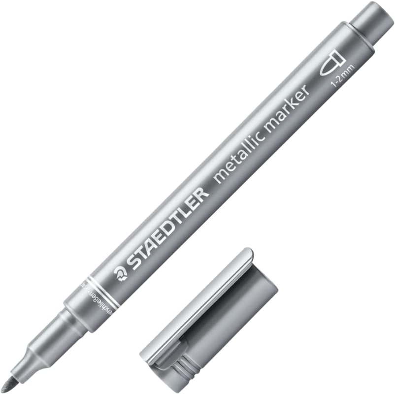 STAEDTLER marqueur permanent Argent Metallique