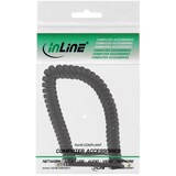 thumbnail of InLine® Spiralkabel, RJ10 Stecker / Stecker, schwarz, max. 4m