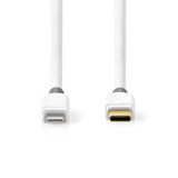 thumbnail of Câble Lightning Apple  Mâle à 8 Broches Lightning Apple Vers Usb-c  2,00 M  Blanc Usage Non Intensif Nedis