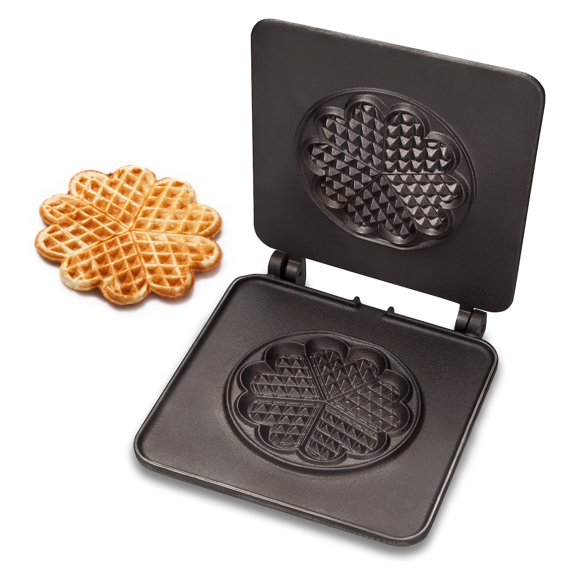 Neumärker Gaufres Petit Coeur | Plaques interchangeables pour le Thermocook® Neumärker | Fonte sans revêtement antiadhésif