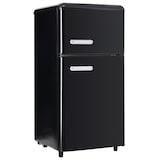 thumbnail of Merax Retro Mini Kühlschrank mit Gefrierfach, 72L, 2 Türen, kompakt für Single, Büro & Hotel Minibar, LED, 120 kWh/Jahr, Schwarz