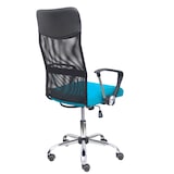 thumbnail of Silla Gontar respaldo malla negro asiento turquesa