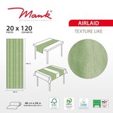 thumbnail of MANK Tischläufer Airlaid Aquarell in Oliv, 40 cm x 24 m , 1 Stück - Tischtuch Tischband