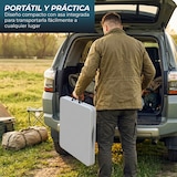 thumbnail of Yoevu - Mesa plegable de resina 120 cm compacta, resistente y fácil de transportar para interior y exterior