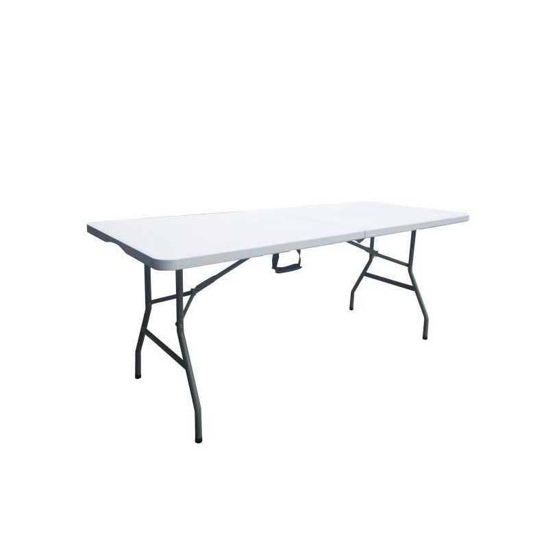 Table Pliante - 180 Cm - 8 Personnes - Plastique