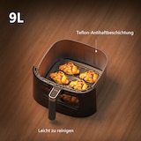 thumbnail of Airfryer 9L XL Heißluftfritteuse mit Digital-Touchscreen, 9 voreingestellten Programmen, 2350 W, Sichtfenster mit Beleuchtung, fettarm oder ohne Öl
