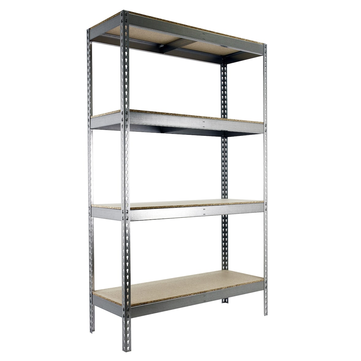 SimonRack Industrieregal, 2000x2100x600 mm, 500 kg am Biegepunkt, 4 Holzböden, Garagenregal, Verzinkt/Holz- Simonforte