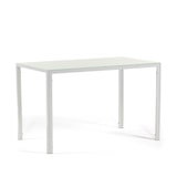 thumbnail of Mesa de interior 120x70 cm con tablero de vidrio templado, diseño moderno y minimalista, ideal para cocina, comedor u oficina – Blanco – Ettore