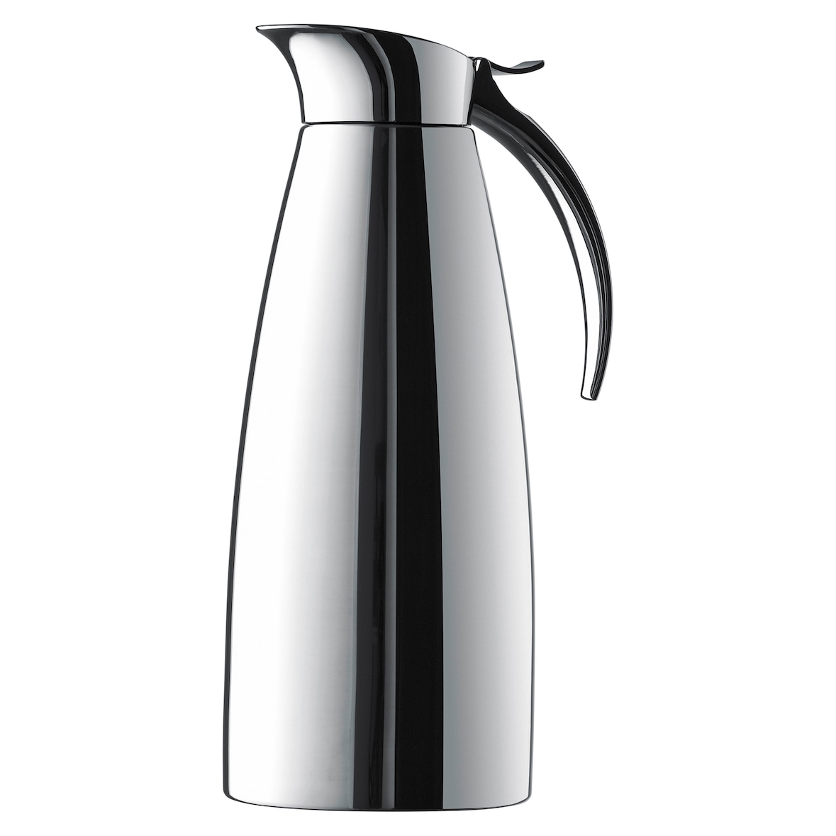 Emsa Isolierkanne Eleganza, Edelstahl, 14.5 x 10.8 x 26.2 cm, 1 L, spülmaschinenfest, silber