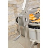 thumbnail of METRO Professional Grelhador a carvão, aço inoxidável, Ø 109 cm, 142.4 x 125.7 x 183.4 cm, fácil de limpar, com rodas e travões, prateado