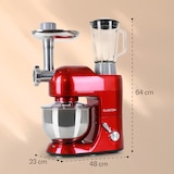 thumbnail of Klarstein Lucia Küchenmaschine 3-in-1 1800 W / 2,7 PS 5 Ltr Edelstahl BPA-frei Rot