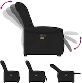 thumbnail of vidaXL Elektrischer Massagesessel mit Aufstehhilfe Schwarz Stoff