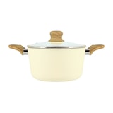 thumbnail of Menastyl - Faitout 20cm Colorama Creme- En Aluminium - Revetement Antiadhesif En Ceramique