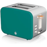 thumbnail of SWAN ST14610 Nordic Tostadora Pan Ranura Ancha 2 Rebanadas, 3 Funciones, 6 Niveles, Diseño Moderno, Verde, 900W
