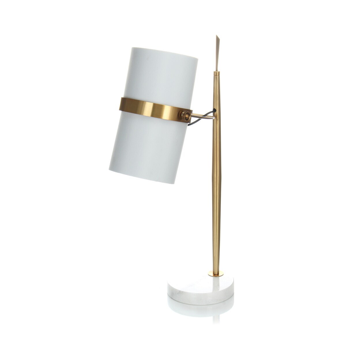 Tischlampe Annabela 200 Weiß / Gold