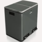 thumbnail of Mülleimer aus Edelstahl "Felix" - Trennsystem - Mit Schließdämpfer / 2 x 15 Liter (30 L) Anthrazit