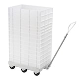 thumbnail of GILAC Socle rouleur 6 roues - axe acier - - L - Gris G170324