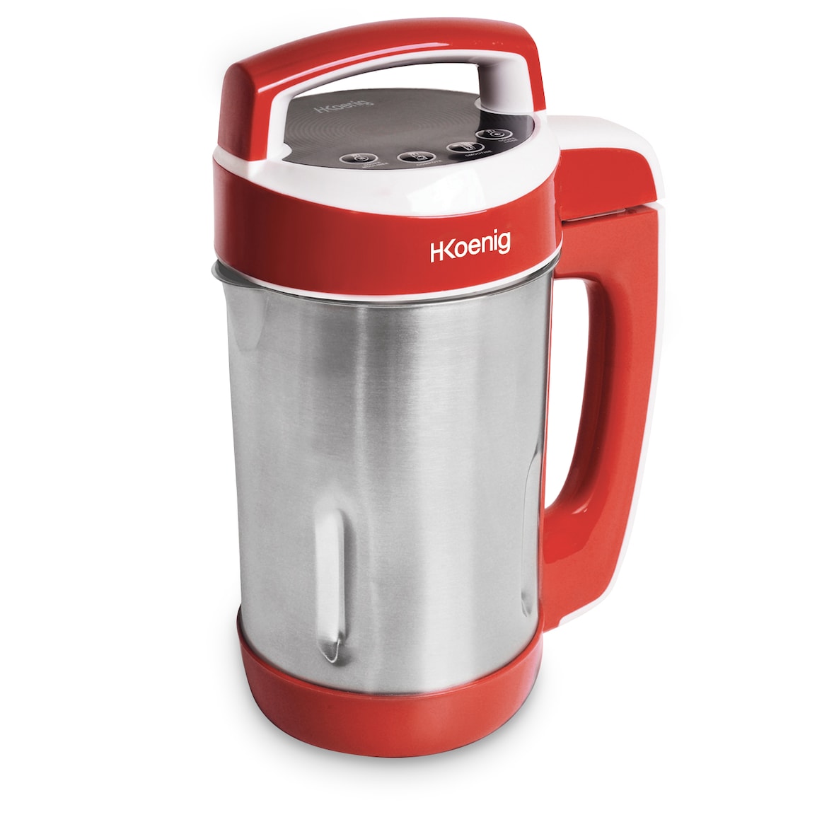 H.Koenig MXC18 Suppenzubereiter / Soup maker / 1,1 L Fassungsvermögen / Isotherm Behälter / 4 Programme / Temperatur bis 100°C / 850 W / rot