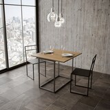 thumbnail of Consola plegable 90x45/90 cm Nordica Libra Estructura Roble Natural Antracita