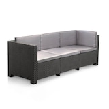 thumbnail of SHAF - Set de Muebles de Jardín y Terraza Oasis Color Grafito Tres Piezas: Sofá Canapé 3 y 2 Plazas y Mesa de Centro con Almacenaje