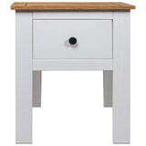 thumbnail of Mesita de noche madera maciza pino Panamá blanco 46x40x57 cm