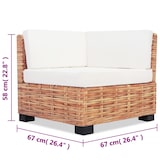 thumbnail of vidaXL Sofagarnitur 14-tlg. Natürliches Rattan
