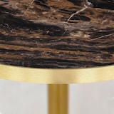 thumbnail of Restootab - Table Ø120cm Rome bistrot marbre veiné glossy