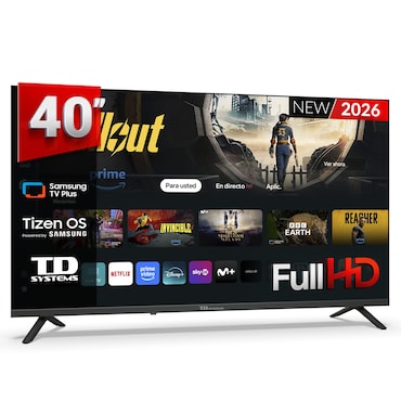 TD Systems - Smart TV 40 pulgadas. Samsung Tizen OS 8.0. Sintonizador triple (DVB-T2/C/S2). Samsung Gaming Hub. TV 2026 - M40C22TIZEN