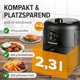 thumbnail of GOURMETmaxx Heißluftfritteuse mit 2,3 l & 1000 Watt - inkl. Timer & 8 Funktionen