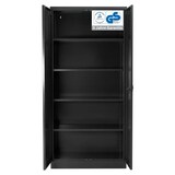 thumbnail of PROREGAL Stahlschrank BEE mit 7 lackierten Fachböden | HxBxT 195x92x60cm | Schwarz-Schwarz | Werkstattschrank Werkzeugschrank Aktenschrank