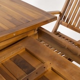 thumbnail of Conjunto mesa extensible y 6 sillones teca de jardín plegables