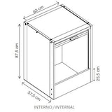 thumbnail of Mobile armadio coprilavatrice a serrandina in plastica resina L67xP59xH91cm Garofalo