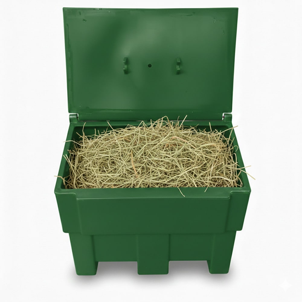 Bac de stockage alimentaire pour animaux 300l -  plast'up rotomoulage - VERT