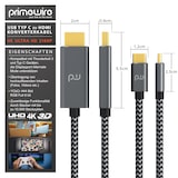 thumbnail of Primewire USB Typ C zu HDMI Konverterkabel Adapterkabel 4K 3840 x 2160 @ 60 Hz - 1m
