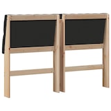 thumbnail of vidaXL Gepolstertes Kopfteil Schwarz 135 cm Massives Kiefernholz