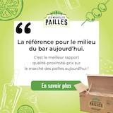 thumbnail of Palha de bagaço |21cmØ6mm |Não amolece |Fabricado em França |6000p