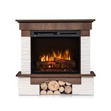 thumbnail of PORTO - Chimenea eléctrica de suolo LED autoportante - Roble - 23' - 91 x 89 x 31