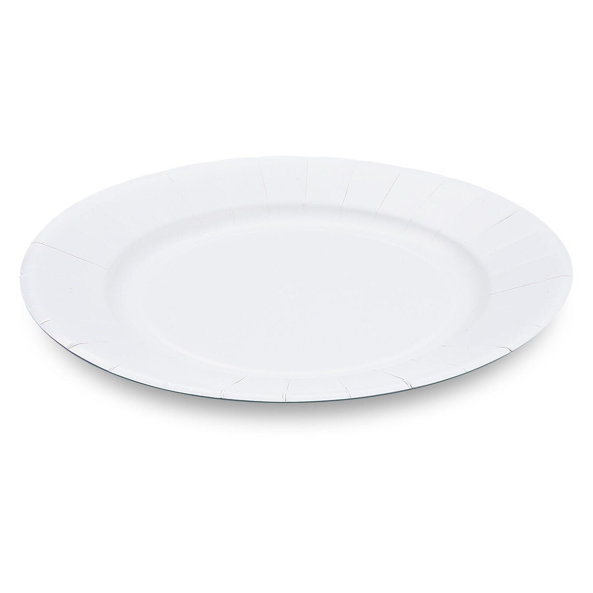 100x BIONATURE Pappteller FSC Mix rund extra-stabil O23cm fettdicht weiß